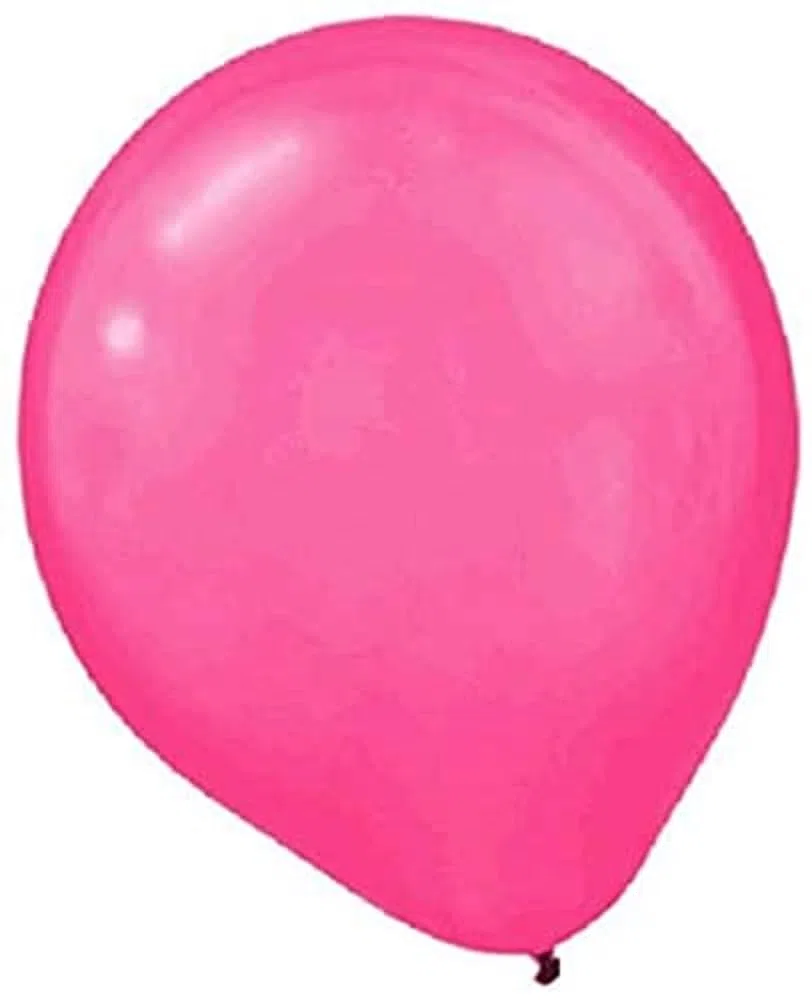 Lot de 100 ballons en latex nacrés Rose vif