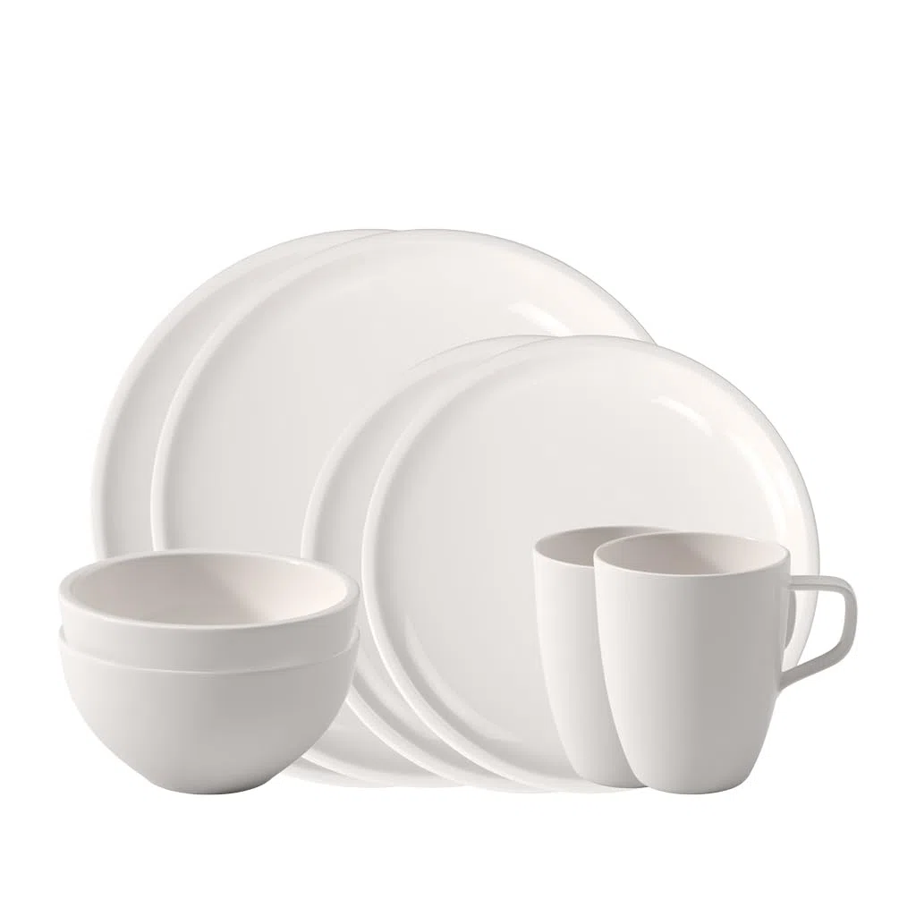 Villeroy & Boch Artesano Original Service de table pour deux, 8 pièces, Porcelaine Premium, Blanc