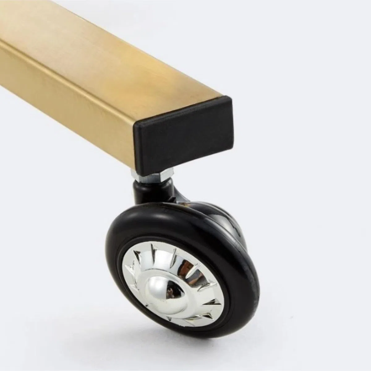 Chariot de coiffeur à roulettes en métal avec plateau pour esthéticienne pour studios et magasins, chariot durable (argent)