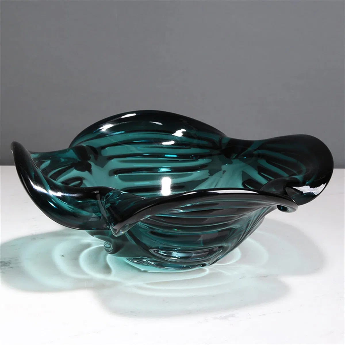 UNNS Corbeille de Fruits Verre épaissie en Verre à Quatre Feuilles Plaque de Fruits de Forme Simple Conception de Noix de Noix de Rangement de Bol de Rangement Bol de Fruits