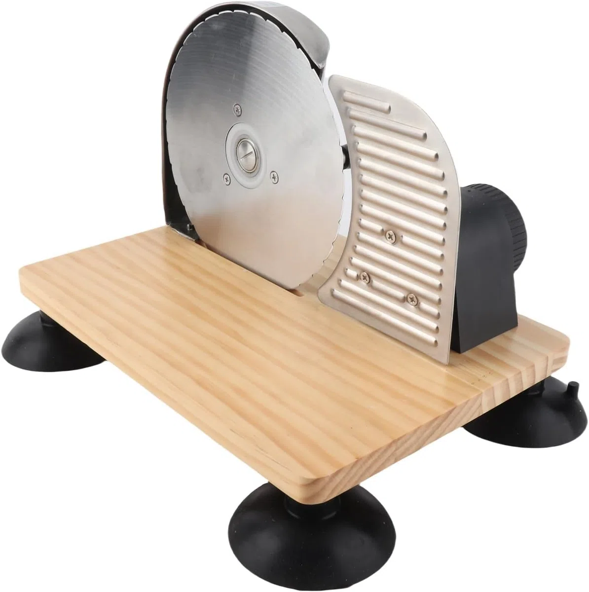 Coupe-Pain à manivelle réglable en Acier Inoxydable 0-15mm Contrôle d'épaisseur poignée Ergonomique Ventouses d'aspiration antidérapantes pour Les Pains Doux Bagels Maison Cuisine Outil de Cuisson