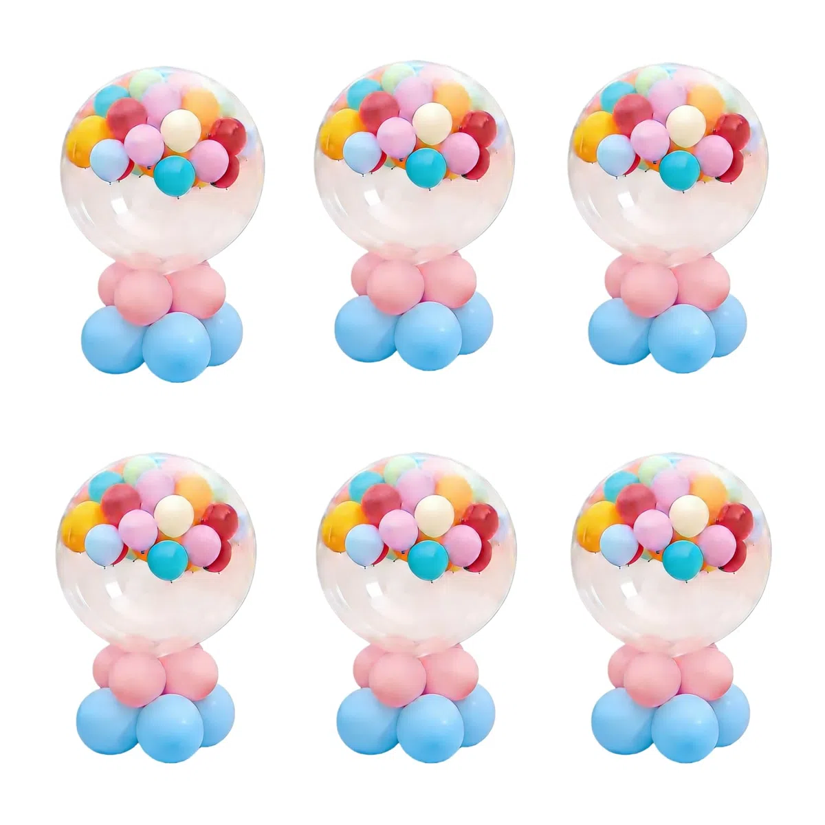Kit de Ballon à Explosion au Sol pour Fêtes Idéal pour Mariages Anniversaires Télécommande Balloon Explosion Ballons Flottant Remplissage d'Hélium Accessoires de Fête Ballon tout en Un (DBQ-HS-6kit)