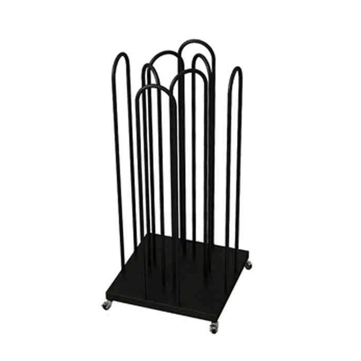 Chariot de sol empilable pour magasins de vêtements et buanderies, peut contenir jusqu'à 120 Hanrs (noir) nize avec élégance et efficacité