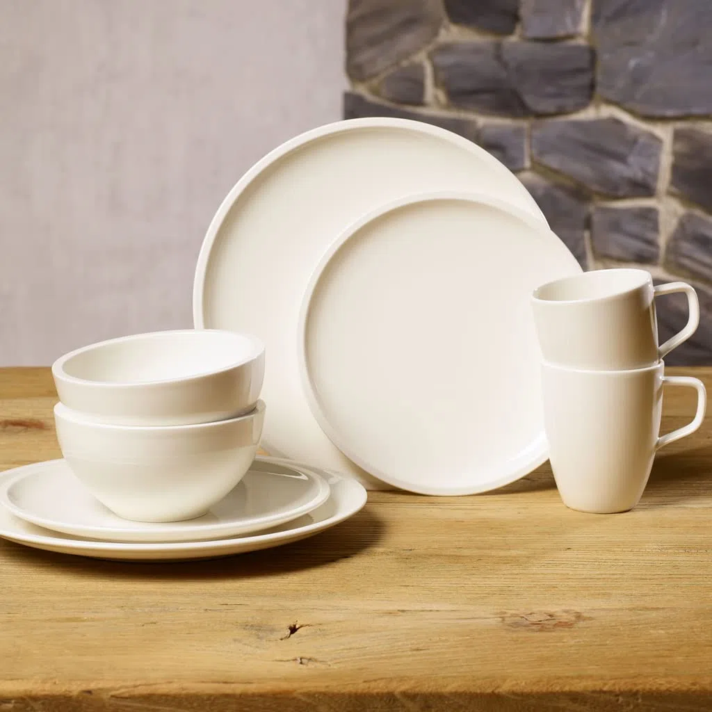 Villeroy & Boch Artesano Original Service de table pour deux, 8 pièces, Porcelaine Premium, Blanc