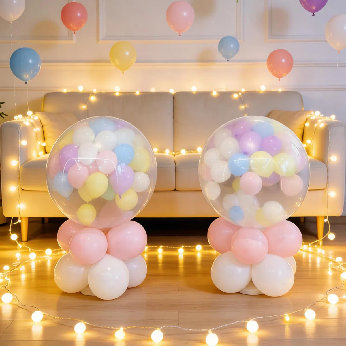 Kit de Ballon à Explosion au Sol pour Fêtes Idéal pour Mariages Anniversaires Télécommande Balloon Explosion Ballons Flottant Remplissage d'Hélium Accessoires de Fête Ballon tout en Un (DBQ-HS-6kit)