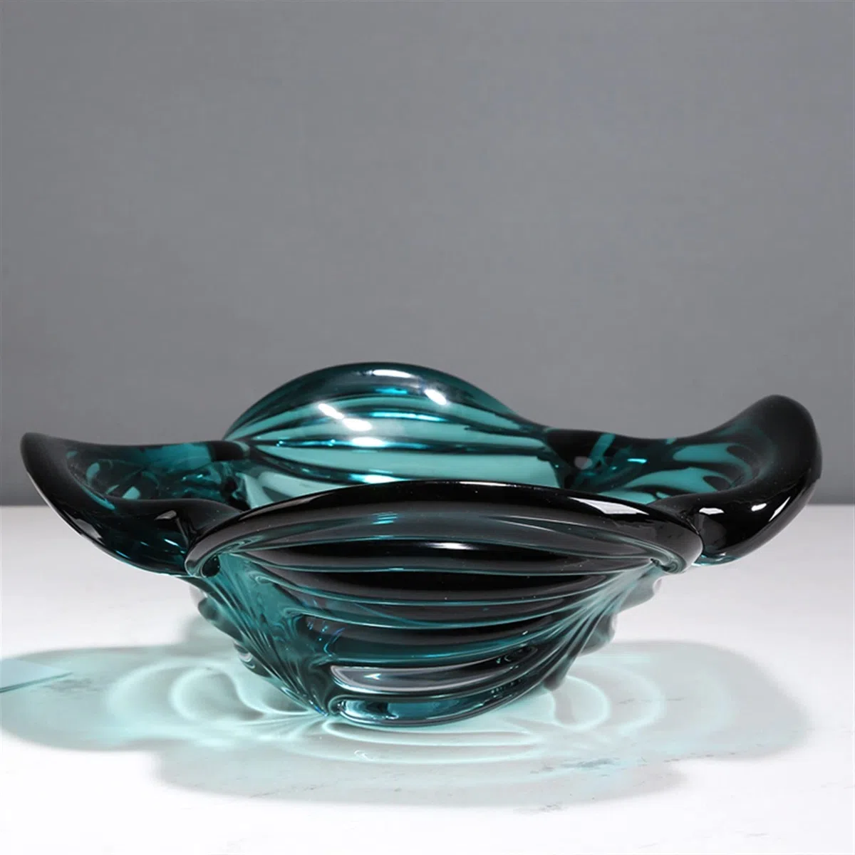 UNNS Corbeille de Fruits Verre épaissie en Verre à Quatre Feuilles Plaque de Fruits de Forme Simple Conception de Noix de Noix de Rangement de Bol de Rangement Bol de Fruits