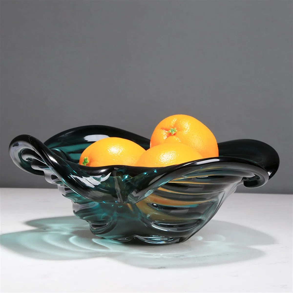 UNNS Corbeille de Fruits Verre épaissie en Verre à Quatre Feuilles Plaque de Fruits de Forme Simple Conception de Noix de Noix de Rangement de Bol de Rangement Bol de Fruits