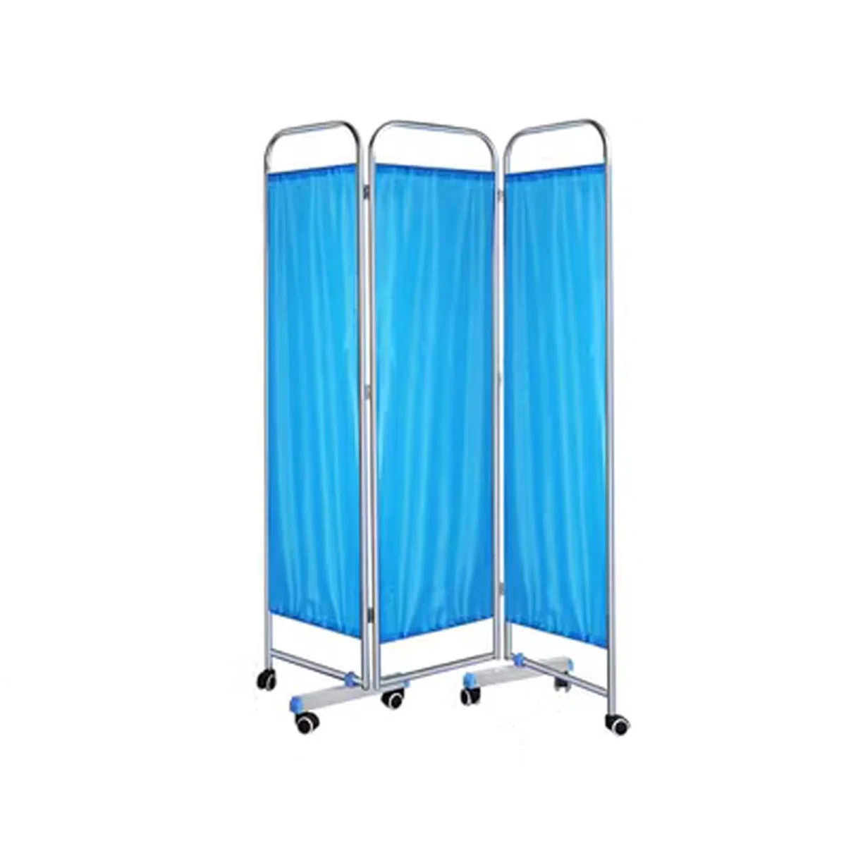 Paravent médical à 3 panneaux roulants sur roulettes, paravent médical portable, paravents de séparation de pièce, séparateur de pièce pliable pour adulte pour clinique/salle/salle d'examen, gai