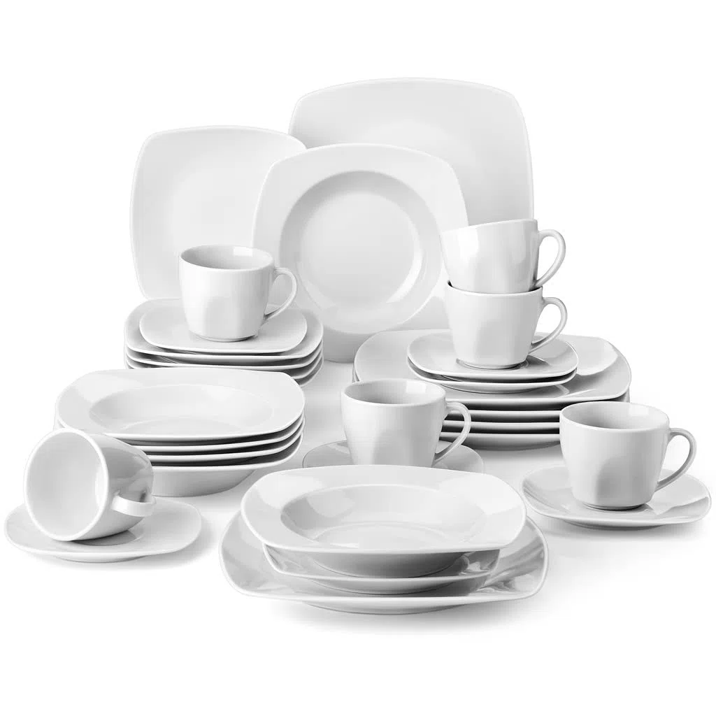 Vaisselle en céramique, Dîner En Porcelaine 30/60 Pièces