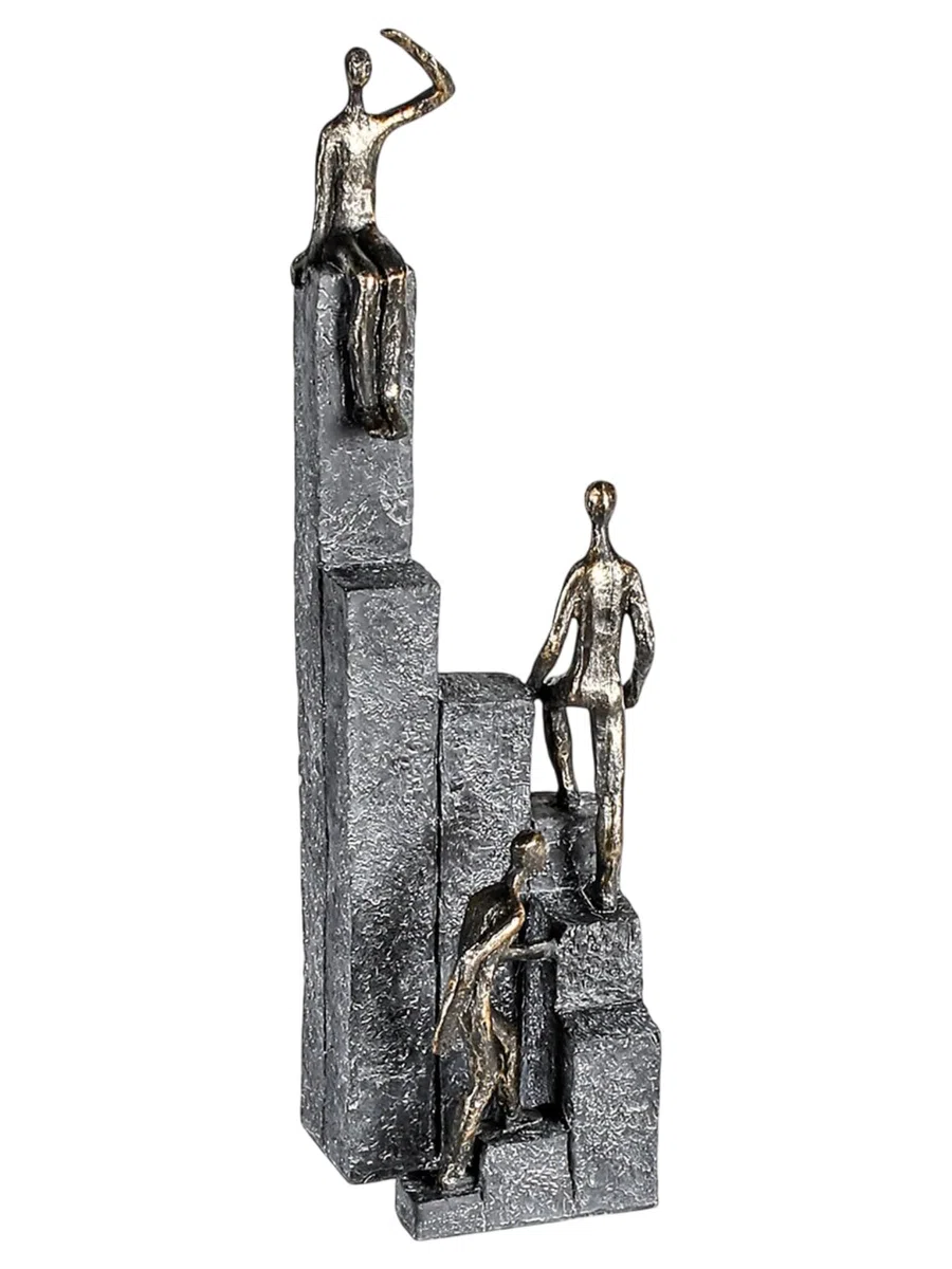 Casablanca - Climbing - Sculpture - Poly. Bronze - (H x l x P) 39 x 10 x 11 cm