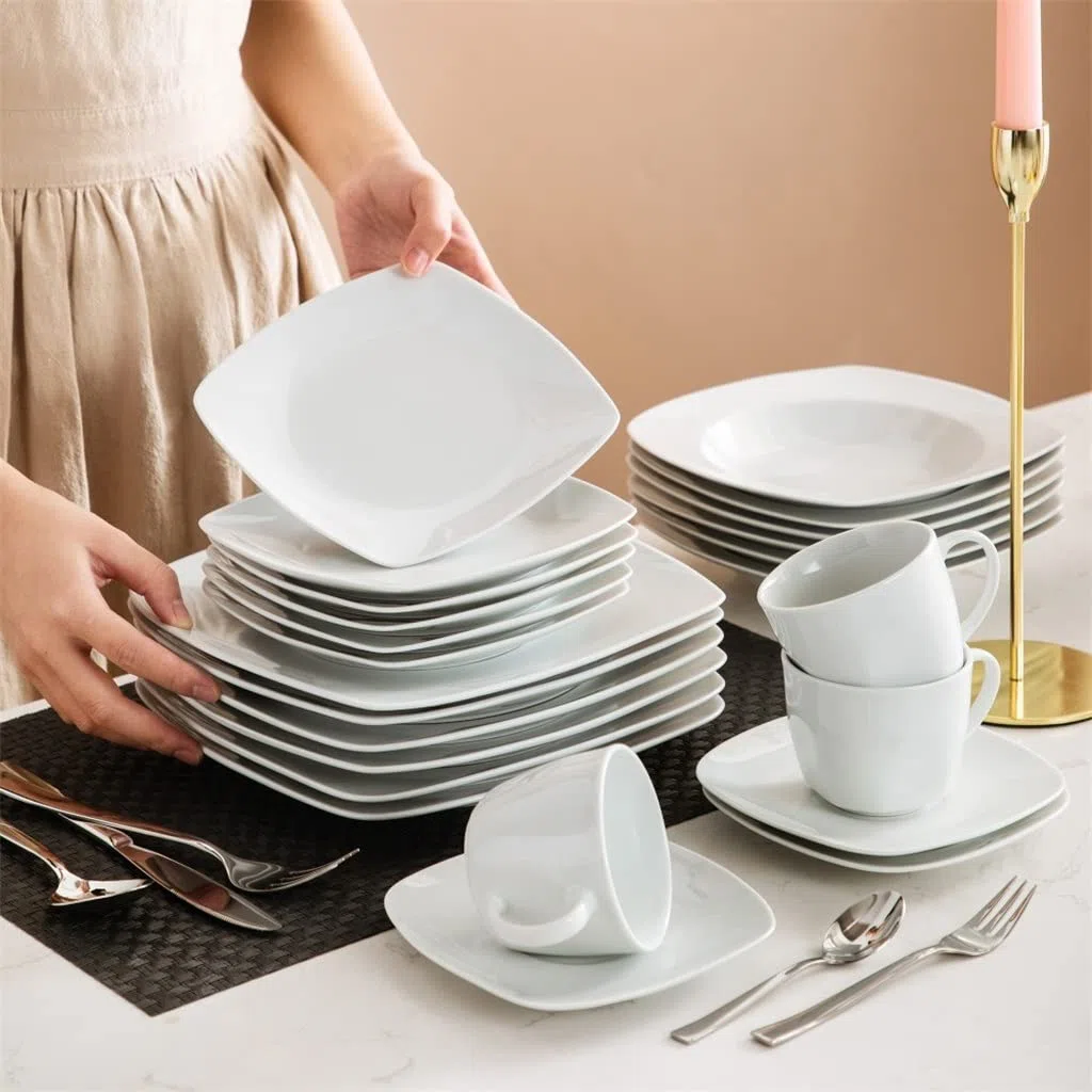 Vaisselle en céramique, Dîner En Porcelaine 30/60 Pièces